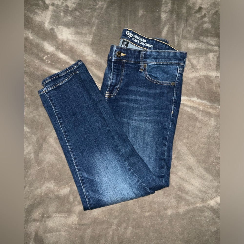 GAP  Dark Blue Jeans GAP Coupe Girlfriend Skinny Jeans Stretch Size 4 / 27